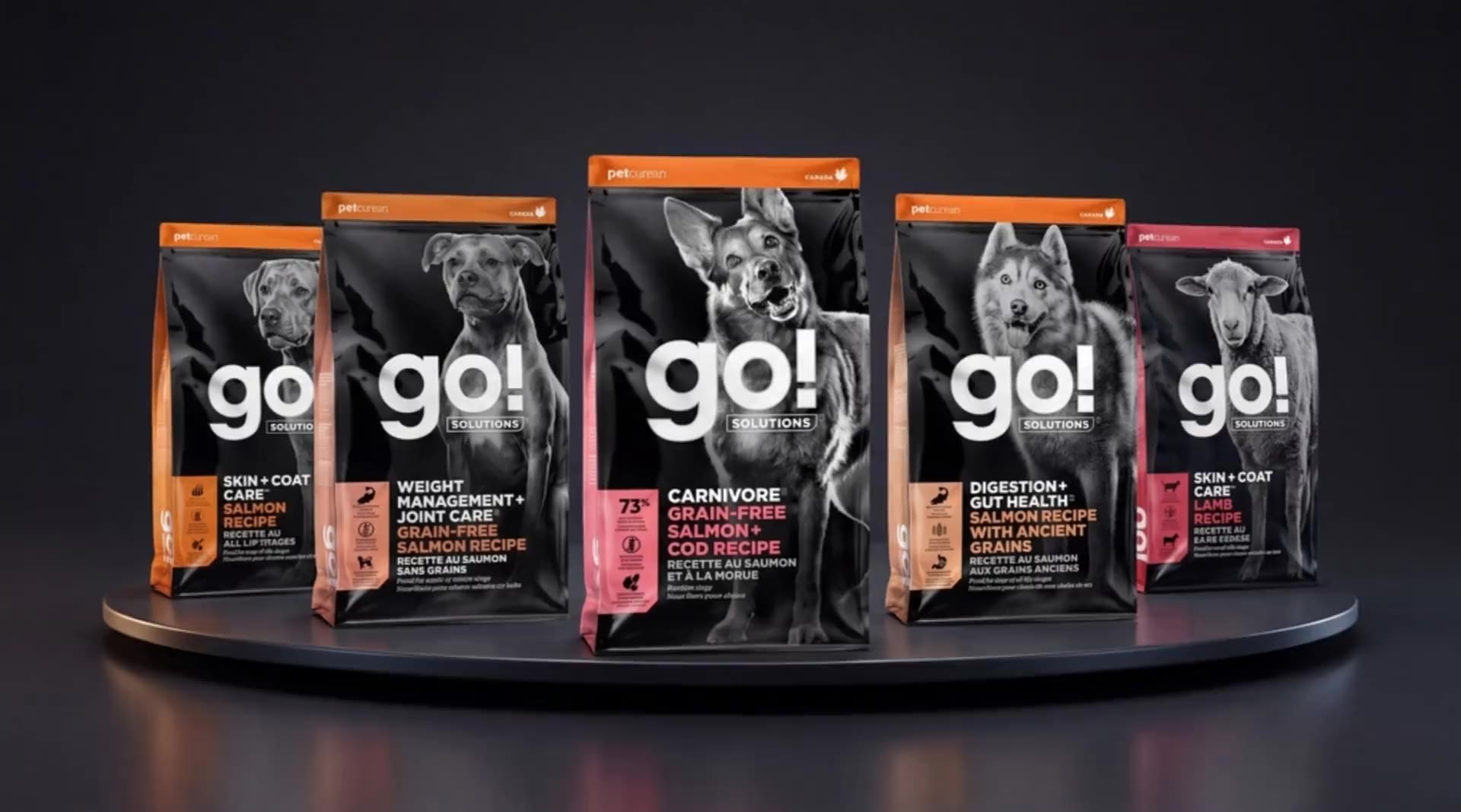 GO! Solutions targeted-nutrition recipes by Petcurean